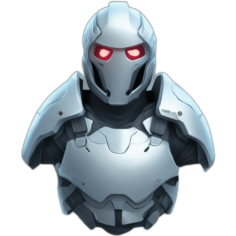 futuristic Phantom Infiltration armored breastplate ghost effect emoji