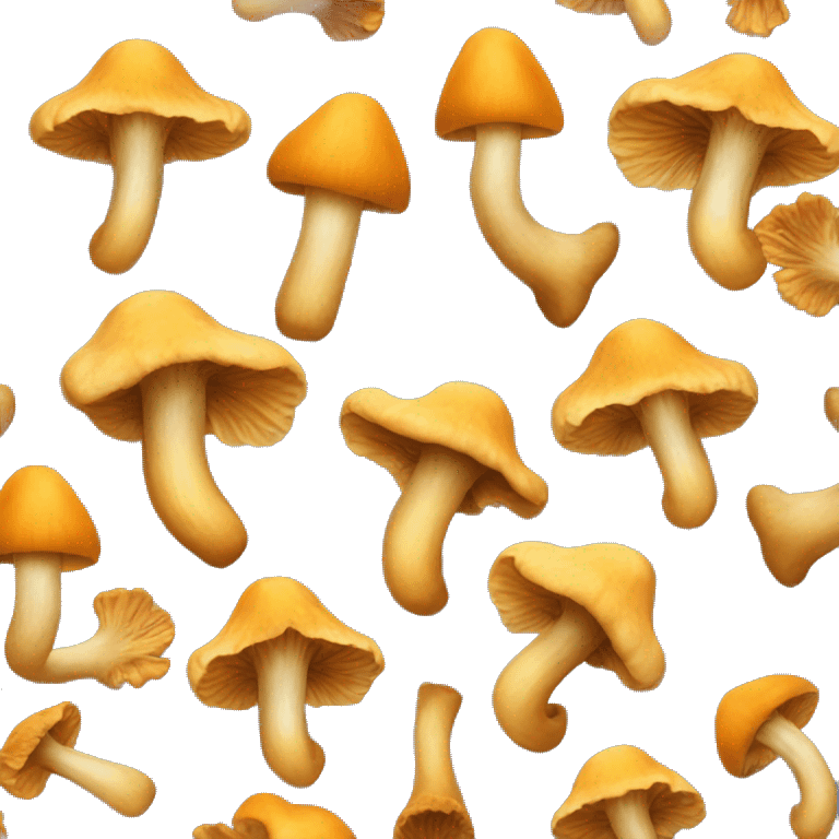 Chanterelles mushrooms accurate emoji