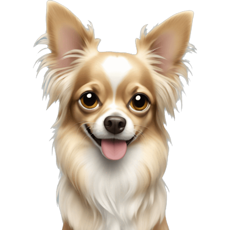 Long haired Chihuahua Merle  emoji