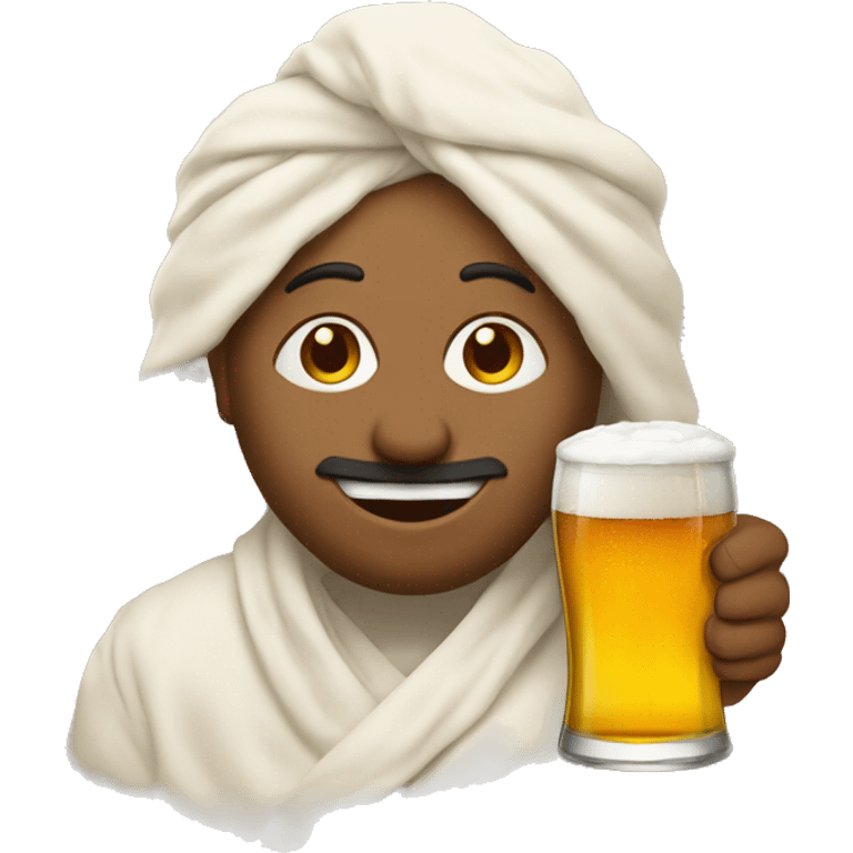 Khinkali with beer emoji