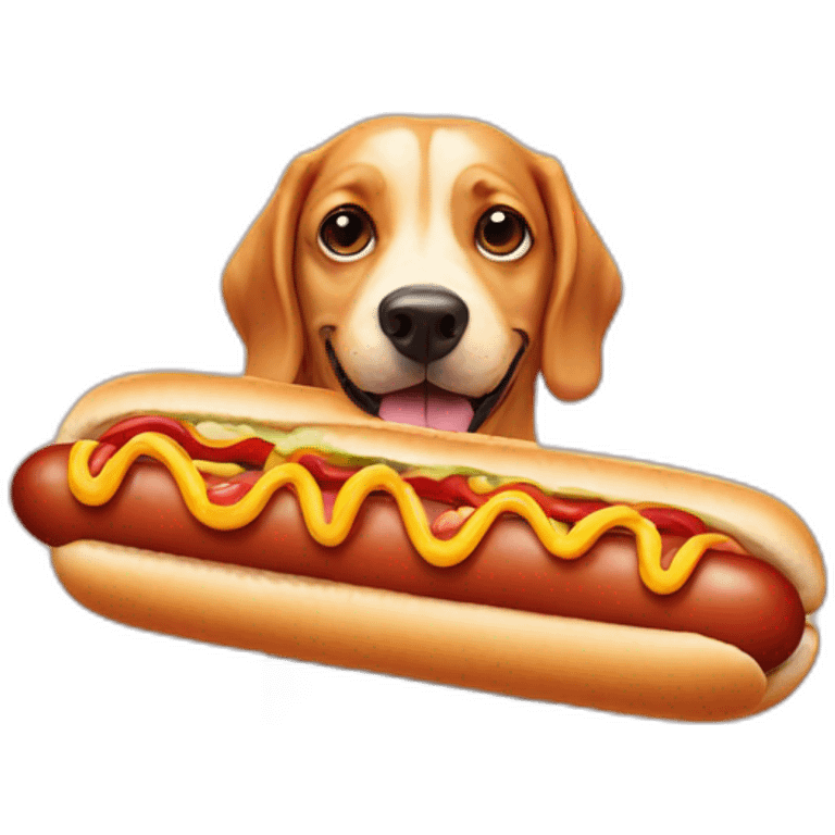 Hotdog from dog emoji