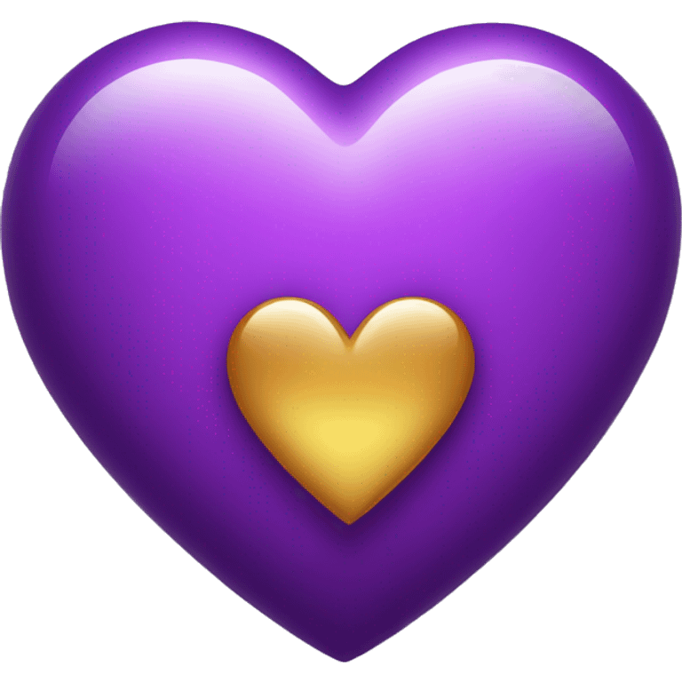 purple heart with magic emoji