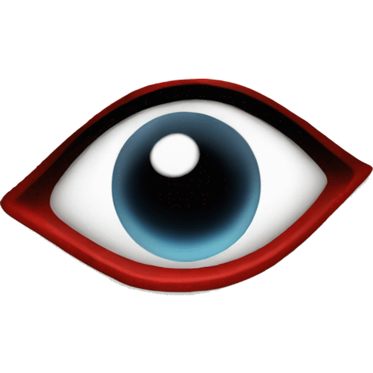 Ojo rojo emoji