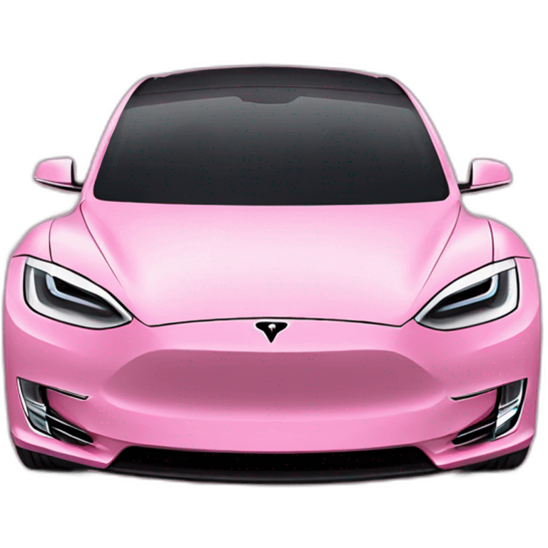 Pink Tesla emoji