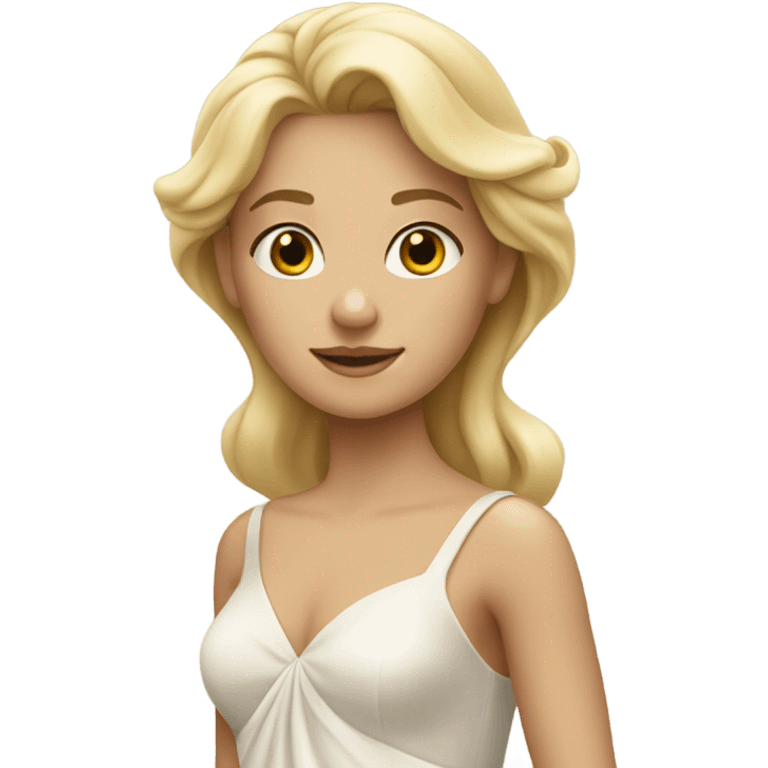 Blond girl in Dressings gown emoji