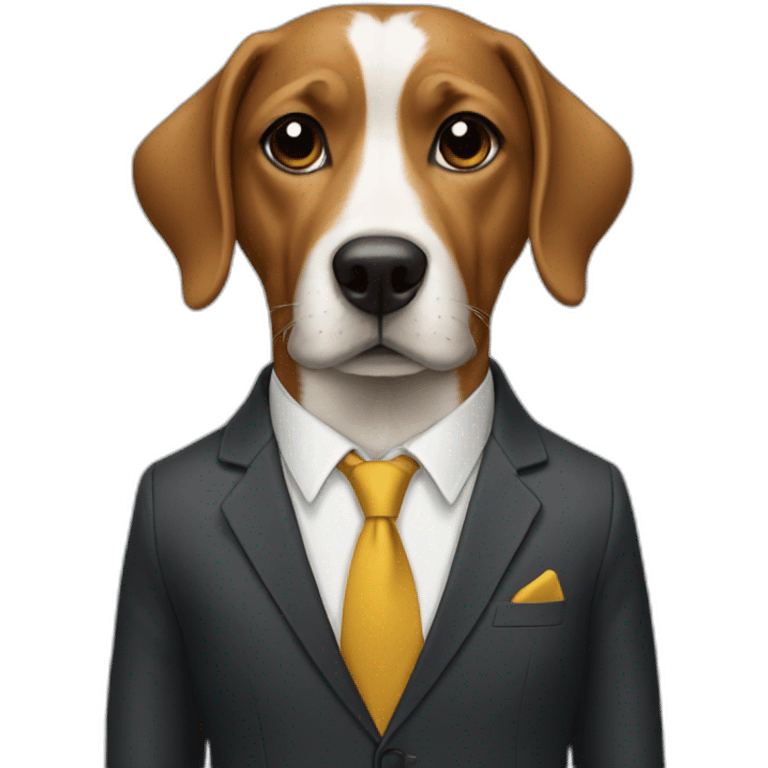 dog in a suit emoji