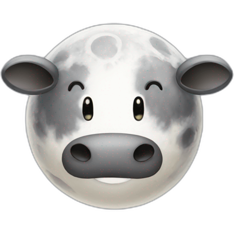 Moon moo emoji