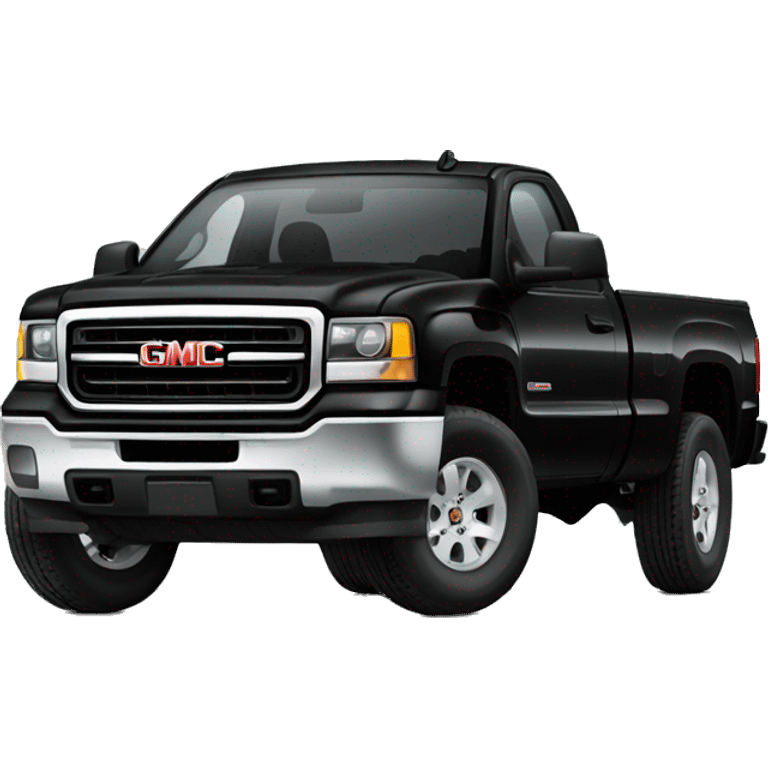 Black Gmc 2500  emoji