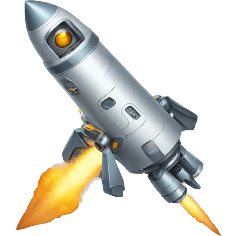 ROBOT ON TOP OF A ROCKET... emoji