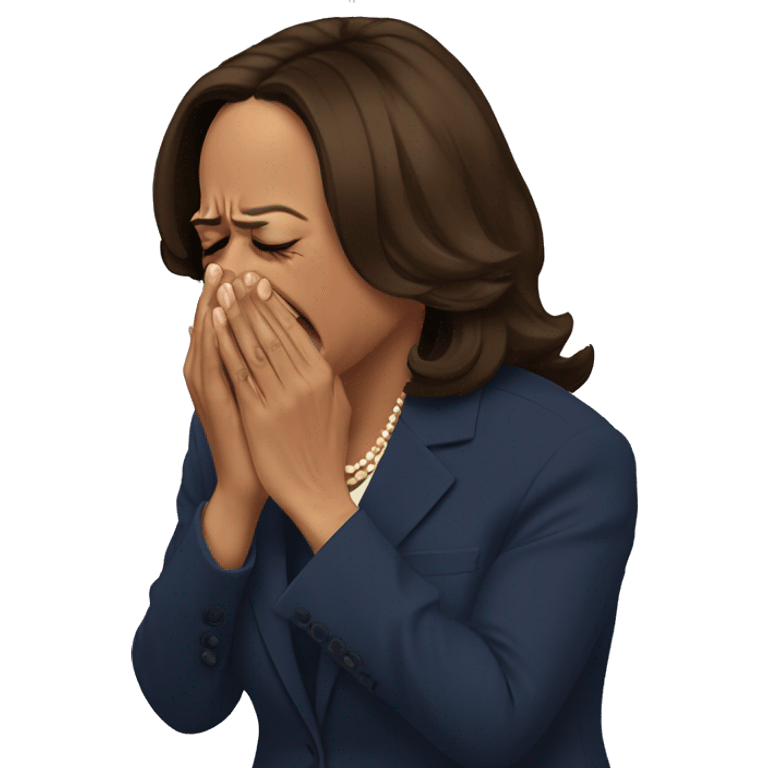 Kamala Harris crying emoji