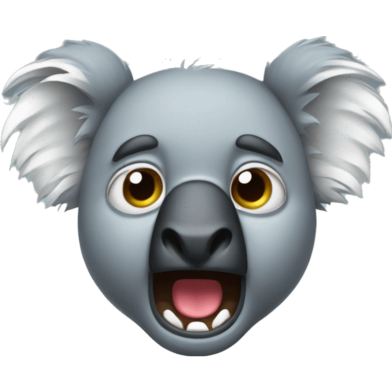 Angry koala emoji