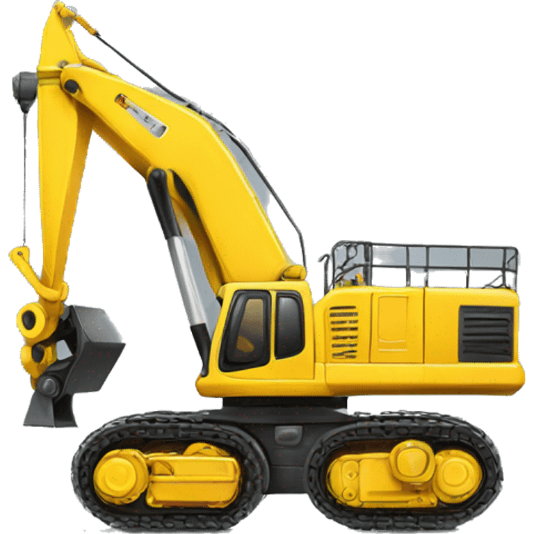 Big yellow constructing machine  emoji