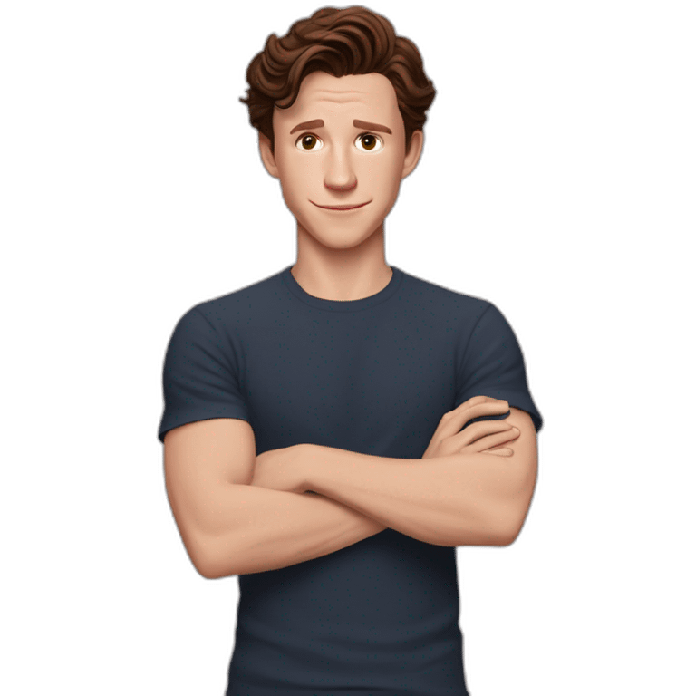 tom holland avec une areignée emoji