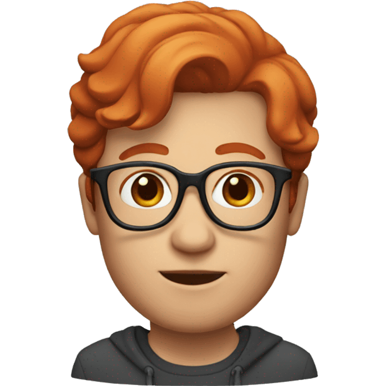 Memoji, person with red hair and glasses emoji