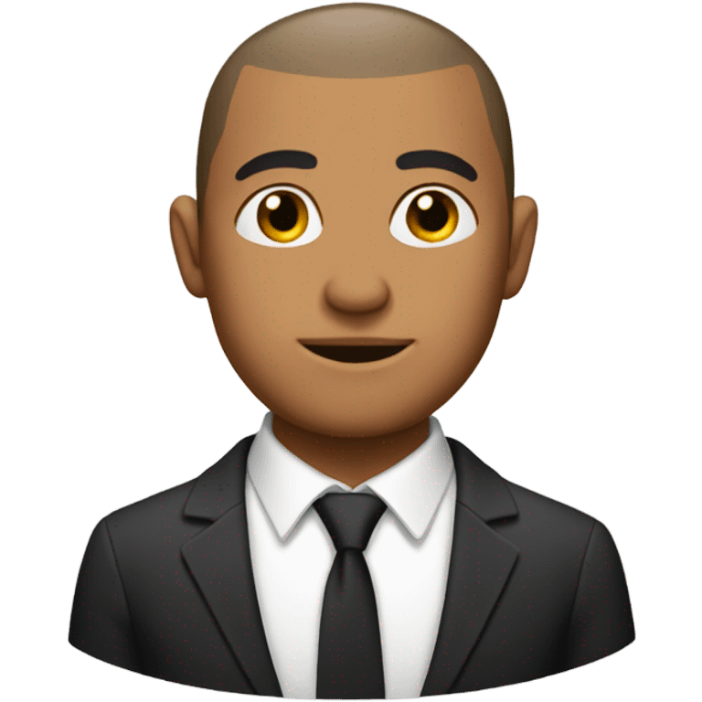 italian man buzz cut in a suit emoji