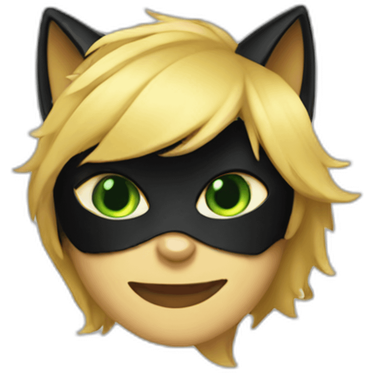 Cat noir emoji