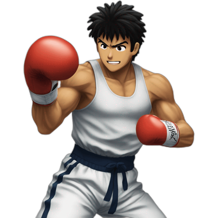 Hajime no ippo dempsey roll boxing emoji