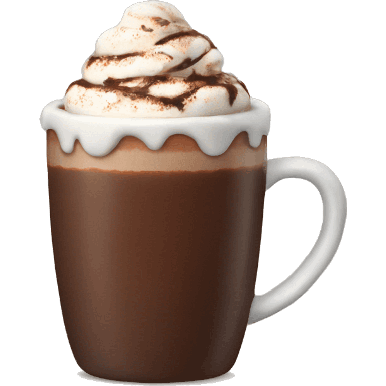 Holiday hot chocolate emoji