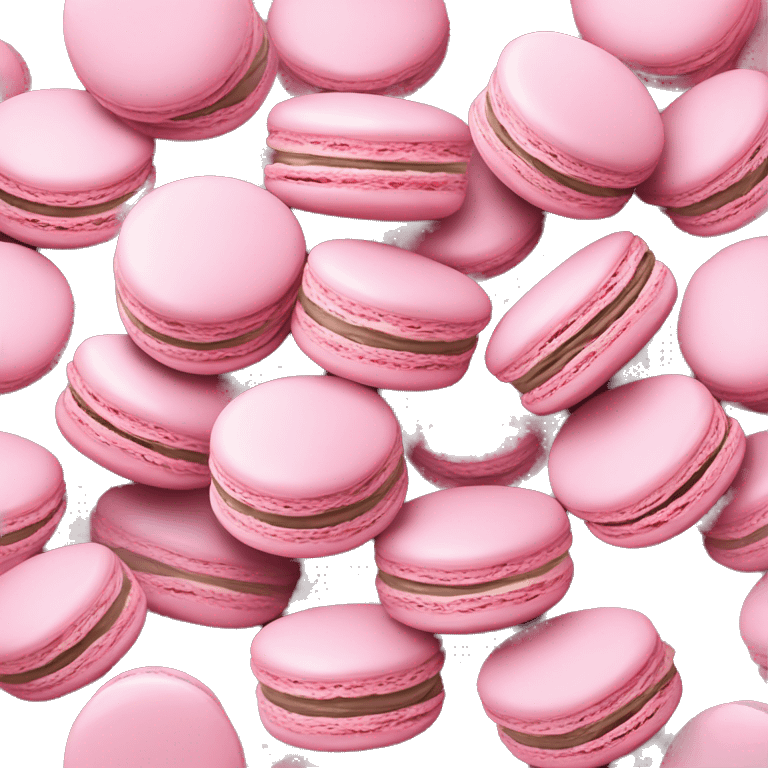 Macarons light pink emoji