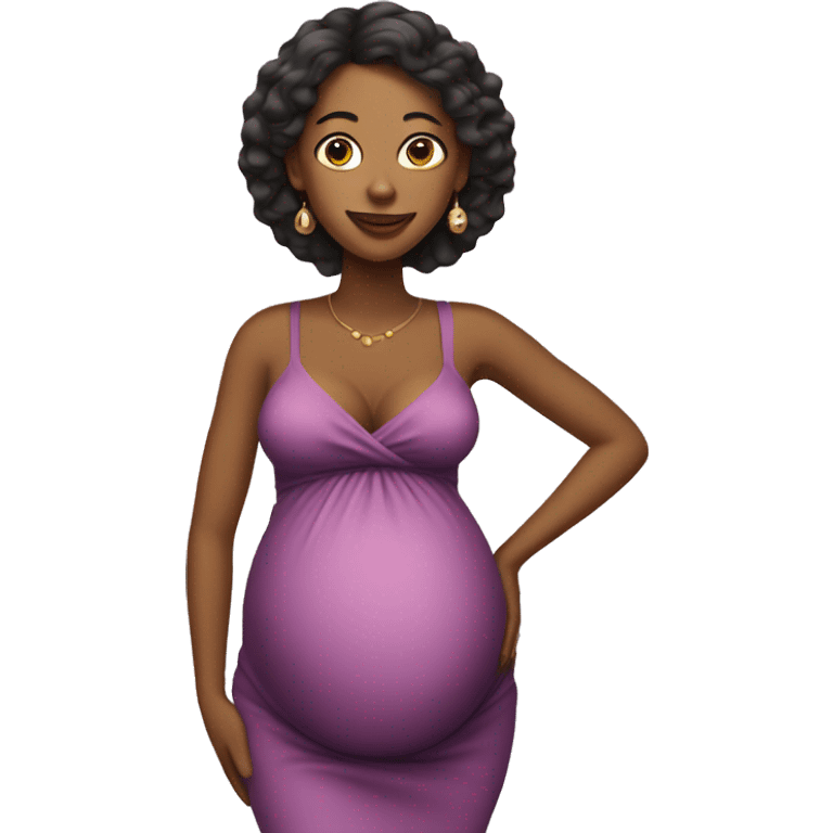 coquette woman pregnant emoji