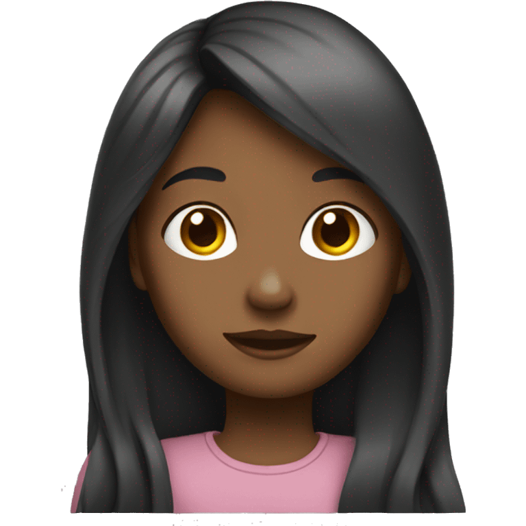 Girl with long hair emoji