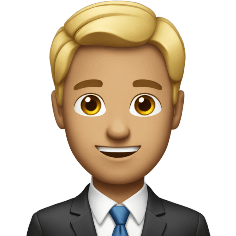 handsome business man emoji