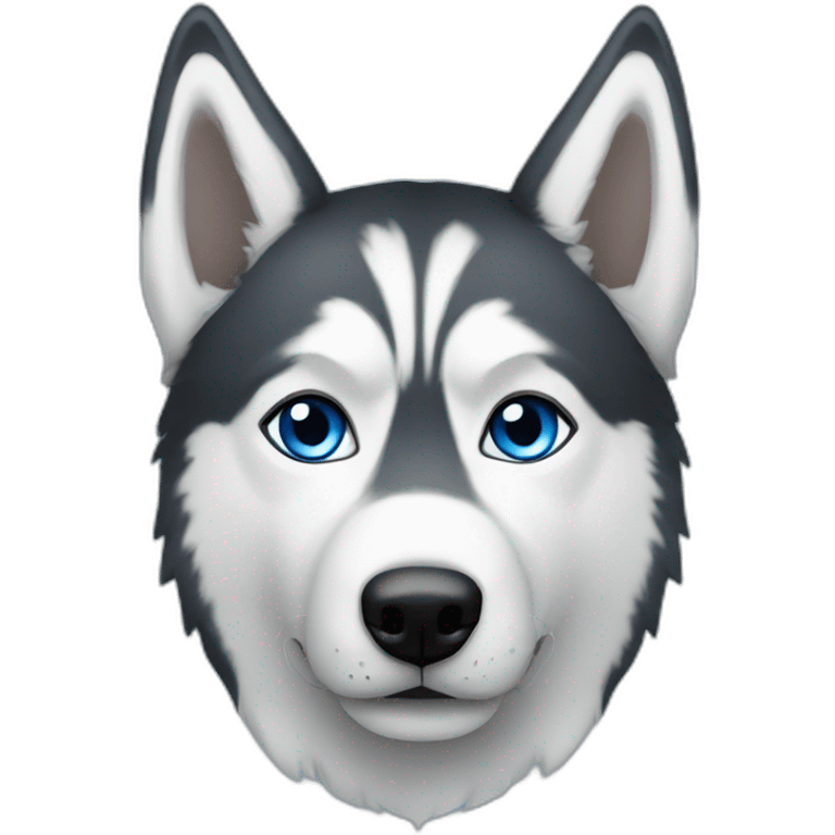 Huskie blue eyes emoji