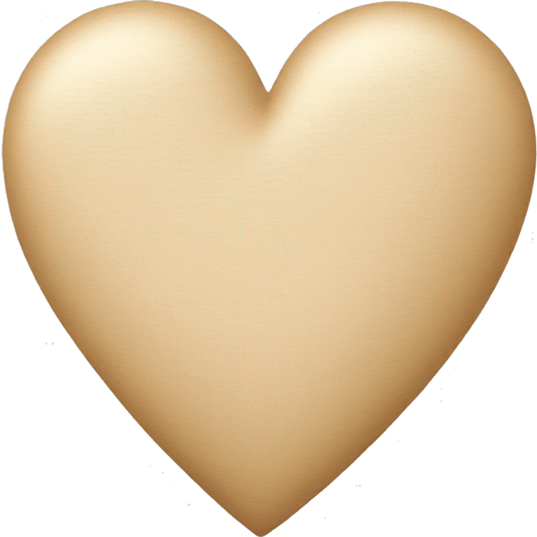 Beige heart emoji