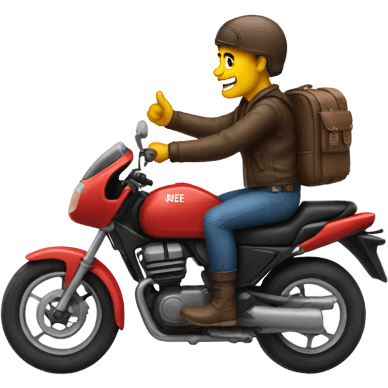 Man on motorbike  emoji