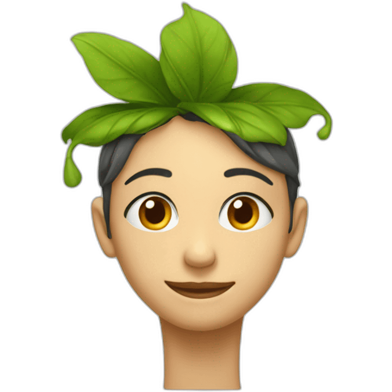 Une fleure avec un visage emoji