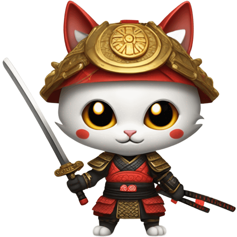 devil samurai cat emoji