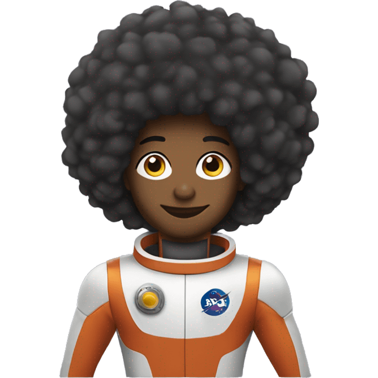 Rocketship with Afro  emoji