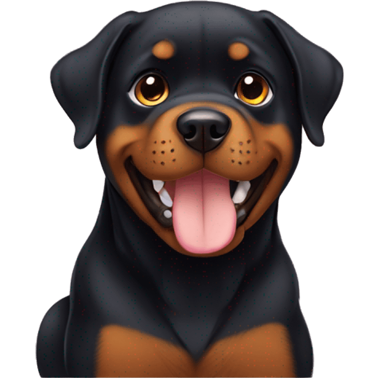 rottweiler cute emoji