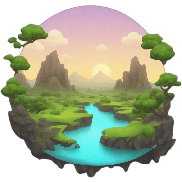 Fantasy landscape emoji