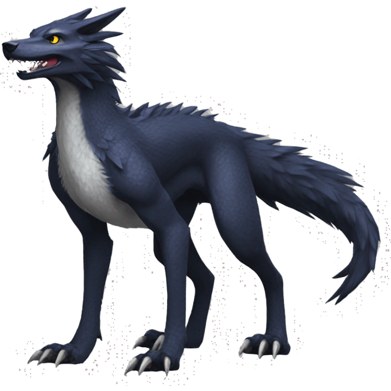 Nargacuga-Sergal full body emoji