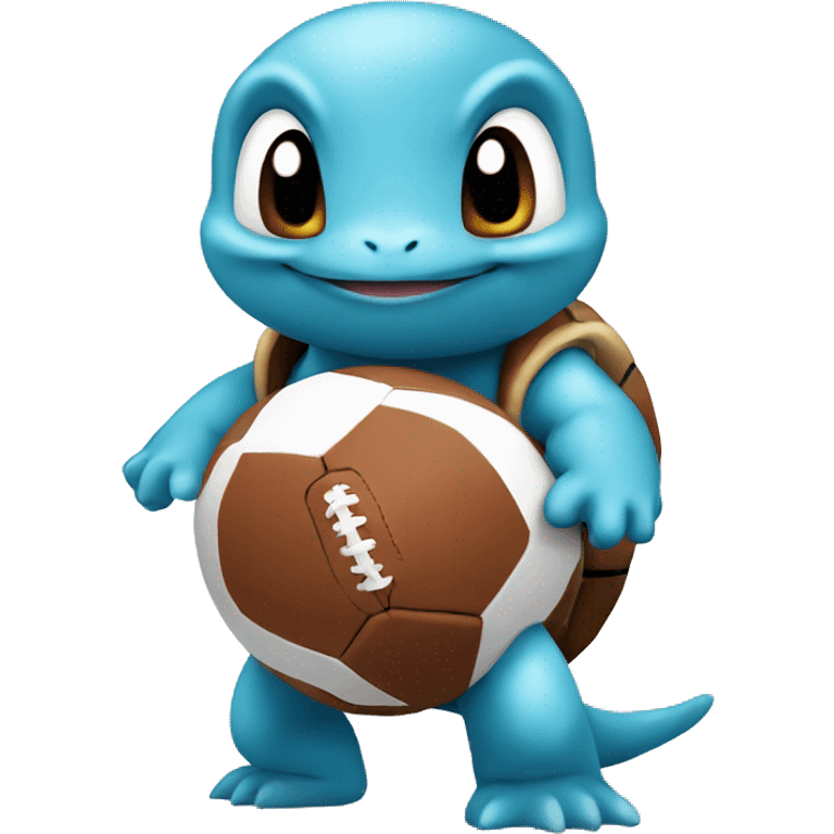 squirtle holding football emoji