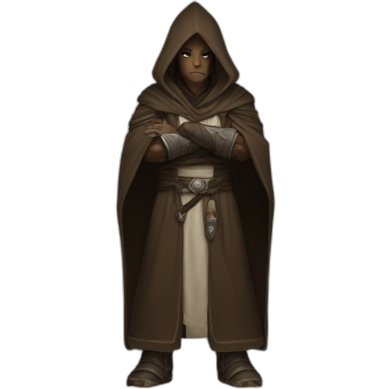 hooded jedi folding arms in world of warcraft emoji