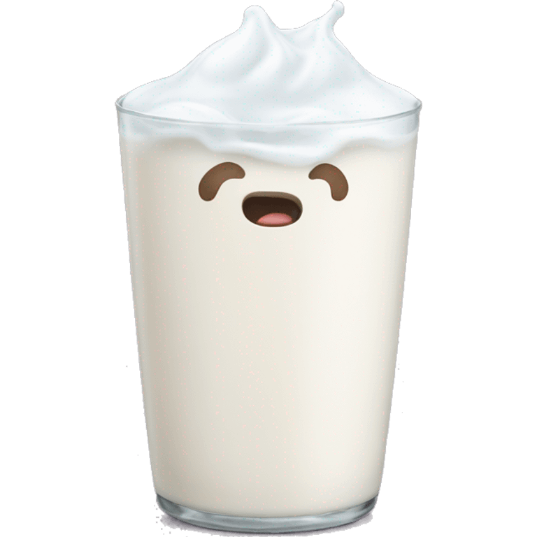 Emoji drooling milk emoji