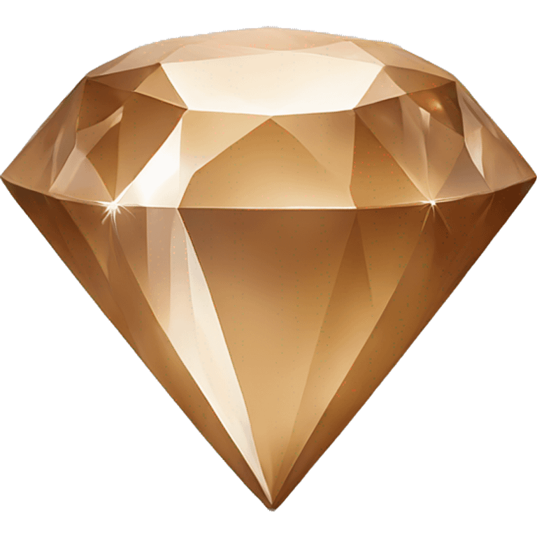 Light brown diamond shape with another diamond inside and an even smaller one inside  emoji