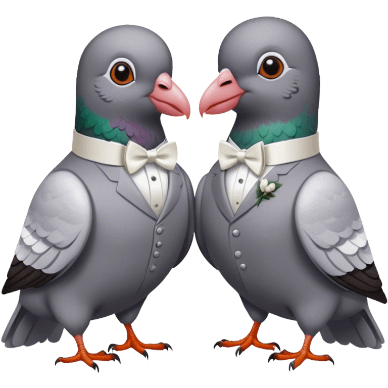 pigeon wedding emoji