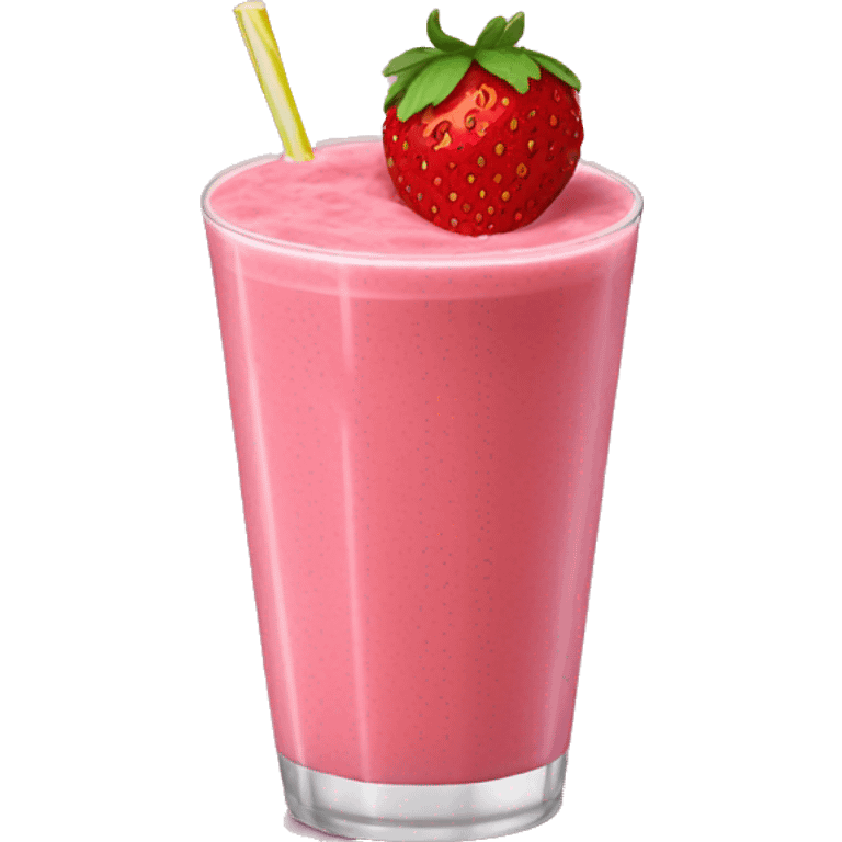 Strawberry smoothie emoji