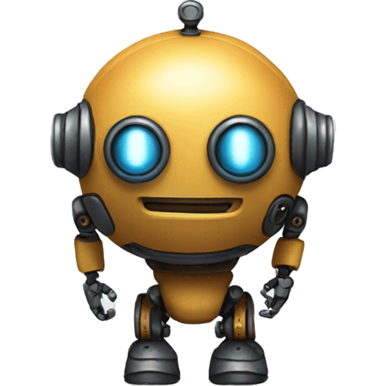 Round little robot  emoji