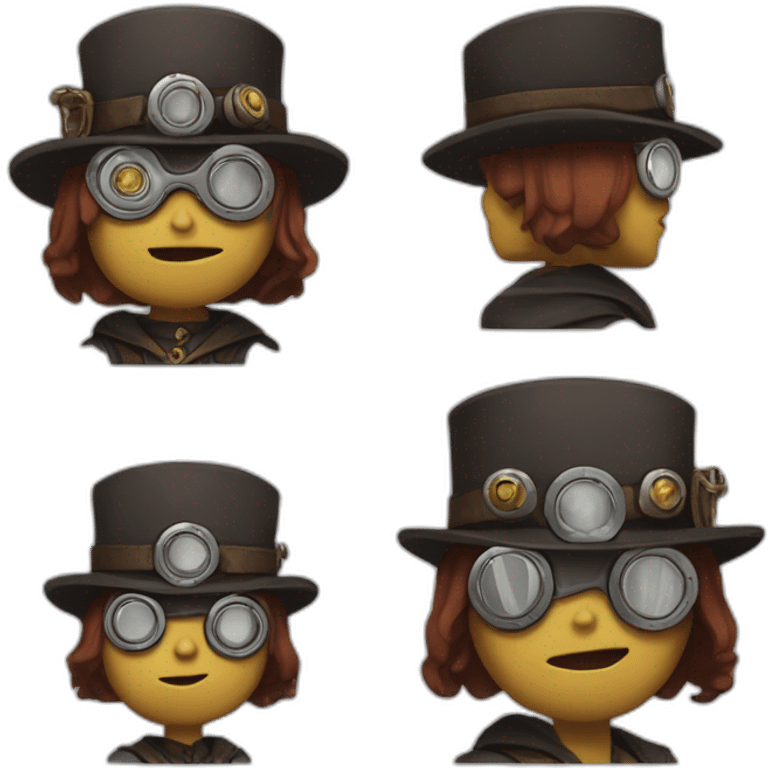 steam punk among us character emoji