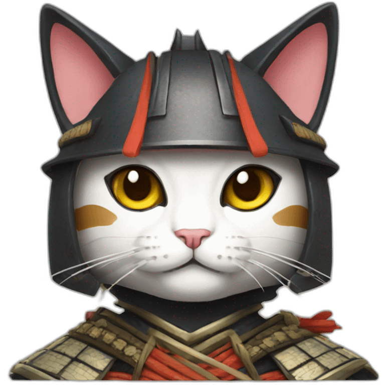 cat samurai emoji