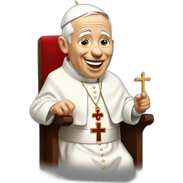 pope with tongue out emoji