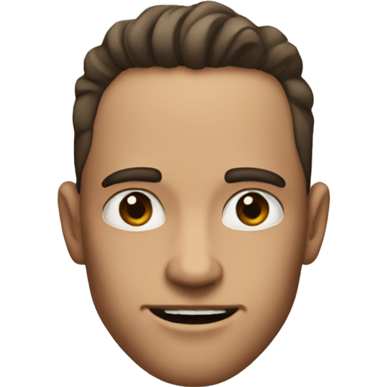 A face with a guy with an incredible jaw line emoji