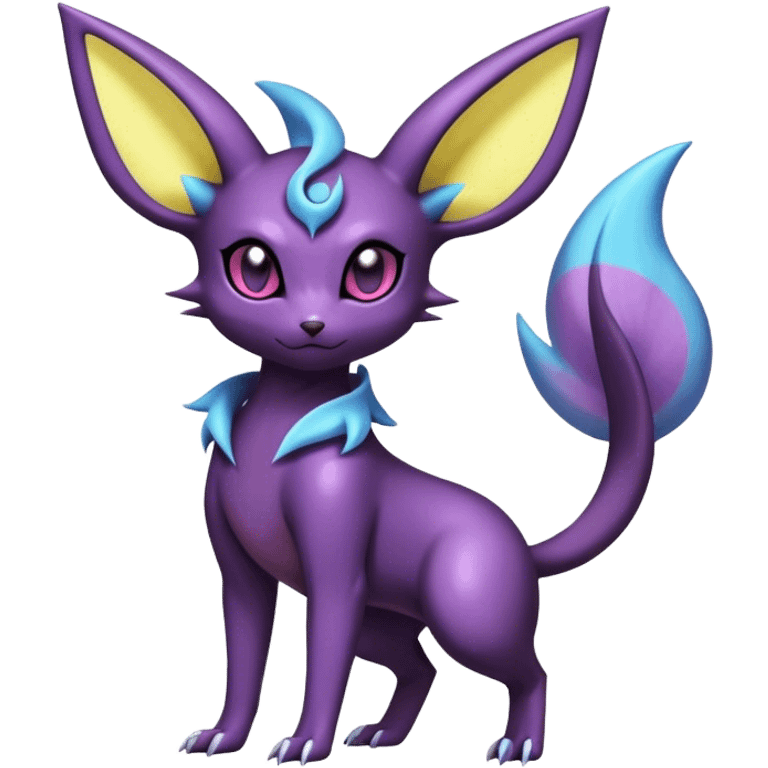 Shiny Dark Noibat-Espeon-Umbreon-Nidorino-fusion-hybrid full body emoji