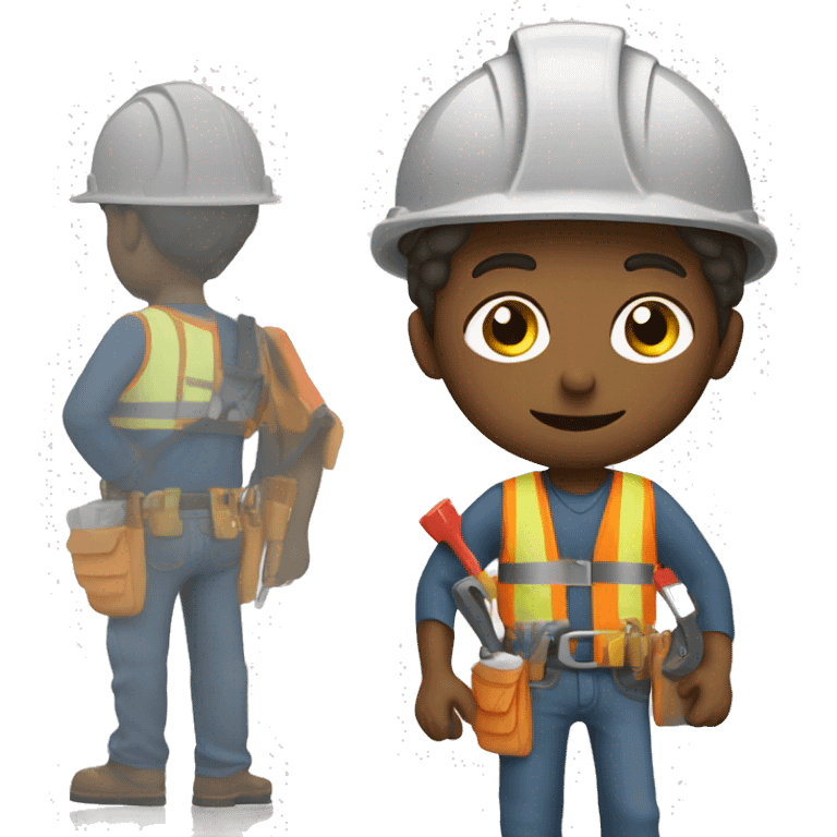 CONSTRUCTION WORKER WITH TOOL BELT emoji