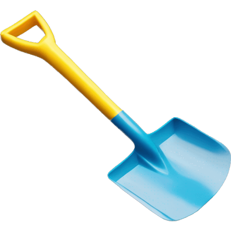 Plastic Kids shovel in Sandbox  emoji