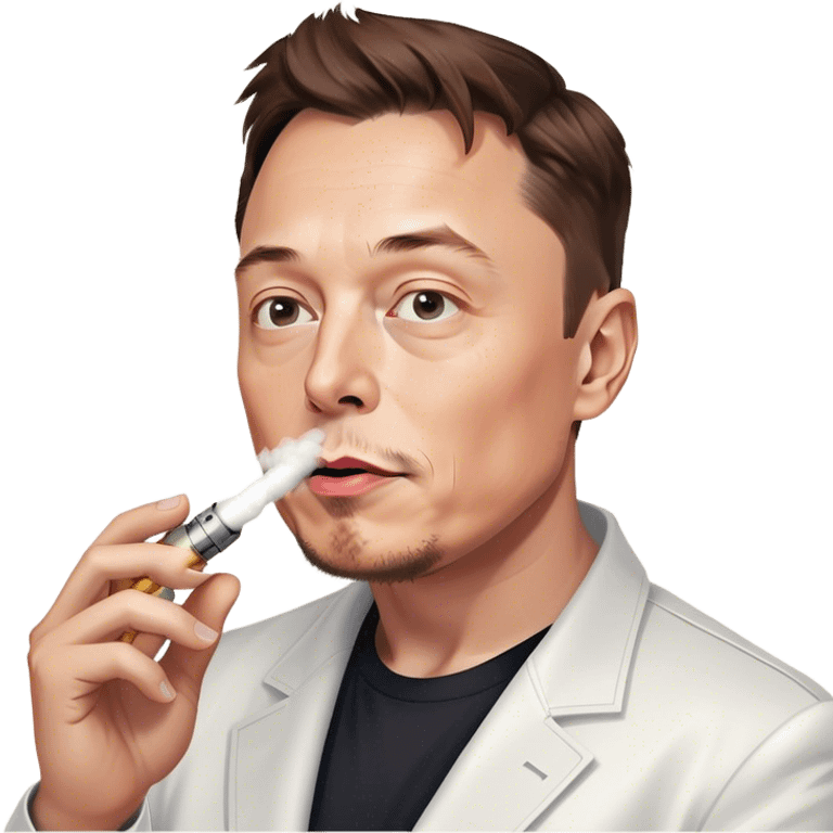 Elon musk vapes emoji